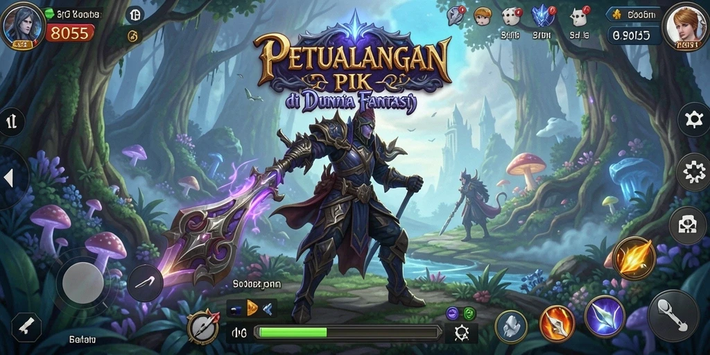 Screenshot dari gameplay petualangan menegangkan di 8055.