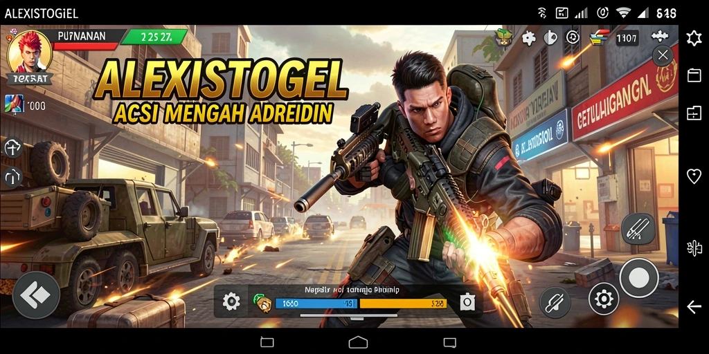 Tangkapan layar ALEXISTOGEL menampilkan aksi mendebarkan dalam gameplay.