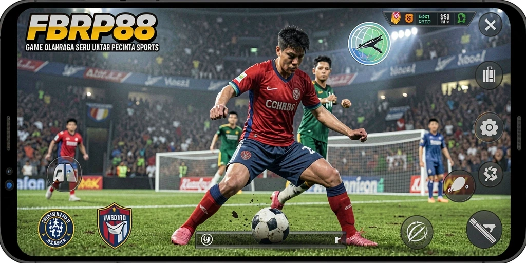 Tampilan gameplay seru dalam FBRP88 dengan aksi olahraga yang mendebarkan.