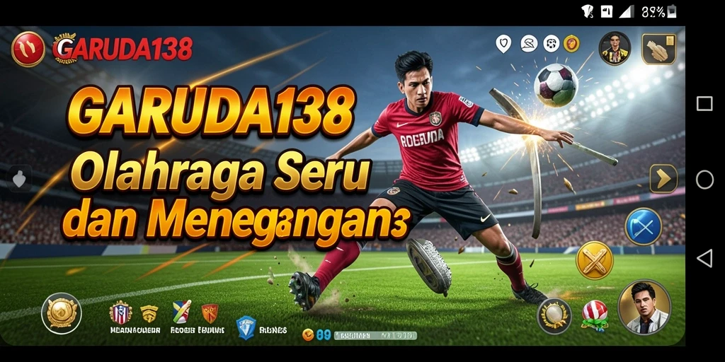 Tampilan gameplay GARUDA138 yang menegangkan dengan aksi olahraga yang seru.