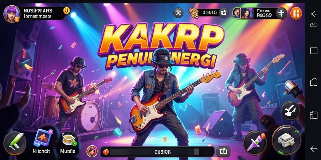Tampilan gameplay KAKRP yang seru dan interaktif bagi pecinta musik.