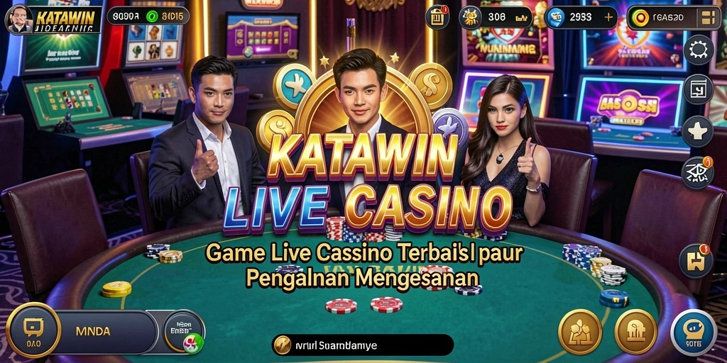 Tampilan gameplay Live Casino yang memikat di KATAWIN.
