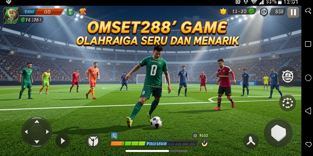 Tampilan menarik dari gameplay <strong>OMSET288</strong> dengan suasana kompetisi olahraga.