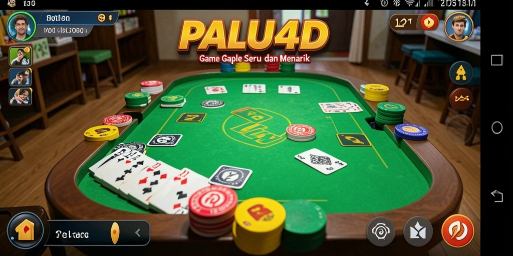 Screenshot gameplay PALU4D menampilkan suasana seru permainan Gaple.