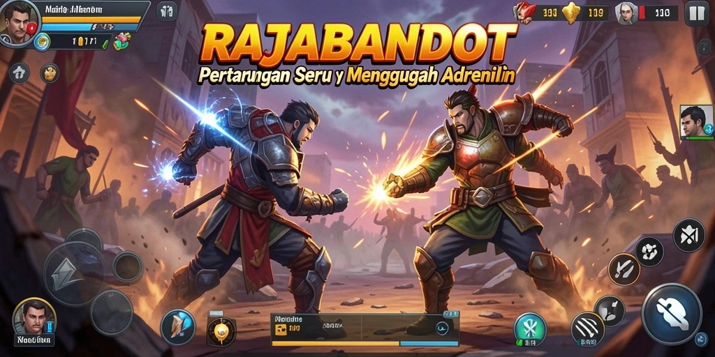 Tampilan gameplay seru dari RAJABANDOT dalam pertarungan Fighting.