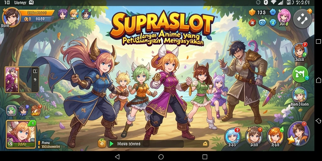 Tangkapan layar gameplay menarik dari <strong>SUPRASLOT</strong> yang menampilkan karakter anime.