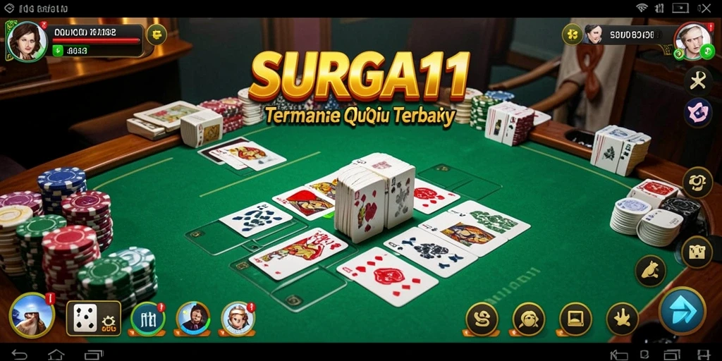 Screenshot utama gameplay QiuQiu yang seru di SURGA11.